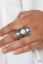 Load image into Gallery viewer, Paparazzi 💜 &quot;Stone Oracle&quot; -- White Ring
