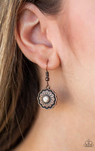 Load image into Gallery viewer, Paparazzi 💜 &quot;Badlands Buttercup&quot; -- Copper/White Earrings
