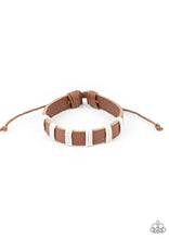 Cargar imagen en el visor de la galería, Paparazzi 💜 “Put Up A Brave Frontier” — Brown Urban Men’s\Unisex Bracelet
