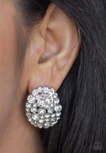 Load image into Gallery viewer, Paparazzi 💜 &quot;Daring Dazzle&quot; -- White Rhinestone Earrings
