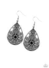 Load image into Gallery viewer, Paparazzi 💜 &quot;Banquet Bling&quot; -- Silver/Black Earrings
