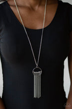 Load image into Gallery viewer, Paparazzi 💜 &quot;Terra Tassel&quot; -- Silver/Gray Necklace
