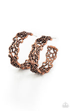 Charger l&#39;image dans la galerie, Paparazzi 💜 &quot;Laurel Wreaths&quot; -- Copper Hoop Earrings
