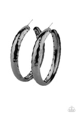Charger l&#39;image dans la galerie, Paparazzi 💜 &quot;Check Out These Curves&quot; -- Black Hoop Earrings

