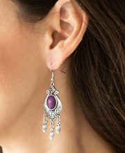 Load image into Gallery viewer, Paparazzi 💜 Enchantingly Environmentalist - Purple  Earrings
