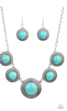 Cargar imagen en el visor de la galería, Paparazzi 💜”Circle the wagons” - blue silver Necklace For
