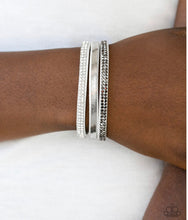 Lade das Bild in den Galerie-Viewer, Paparazzi 💜 &quot;I Mean Business&quot; -- White Urban Wrap Bracelet
