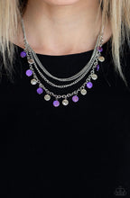 Load image into Gallery viewer, Paparazzi 💜 &quot;Beach Flavor&quot; -- Purple/Silver Necklace
