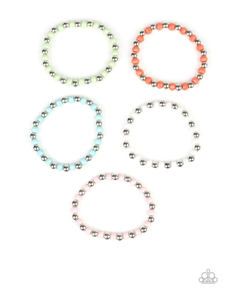Paparazzi 💜 STARLET SHIMMER 💜 Multi-Colored Bracelets -- 5 Pack