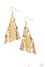 Load image into Gallery viewer, Paparazzi 💜 &quot;How FLARE You&quot; -- Gold Earrings
