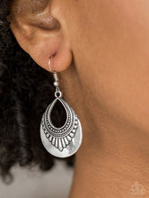 Load image into Gallery viewer, Paparazzi 💜 &quot;Totally Terrestrial&quot; -- Silver Earrings
