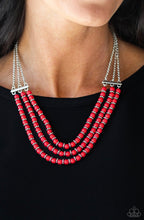 Load image into Gallery viewer, Paparazzi 💜 &quot;Terra Trails&quot; -- Red Necklace
