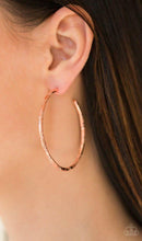 Load image into Gallery viewer, Paparazzi 💜 &quot;A Double Take&quot; -- Copper Hoop Earrings
