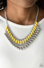 Cargar imagen en el visor de la galería, Paparazzi 💜 &quot;Beaded Bliss&quot; -- Yellow Necklace
