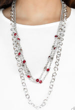 Load image into Gallery viewer, Paparazzi 💜 Metro Mixer - Red  Necklace
