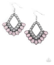 Load image into Gallery viewer, Paparazzi 💜 &quot;Just BEAM Happy&quot; -- Pink Earrings
