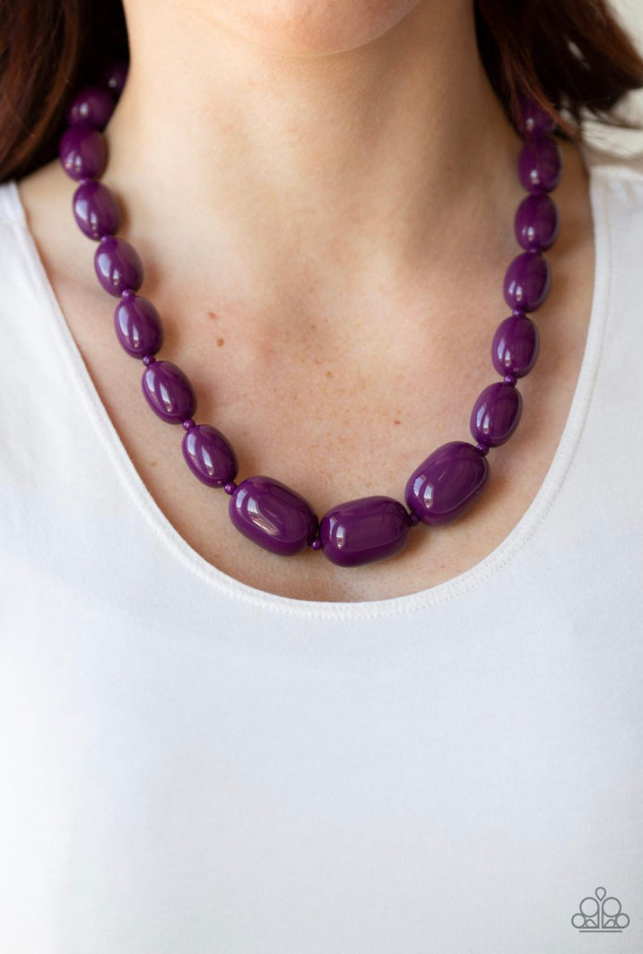 Paparazzi 💜”Poppin Popularity” -- Purple Necklace