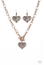 Load image into Gallery viewer, Paparazzi 💜 &quot;Heart-Touching Harmony&quot; -- Copper Necklace
