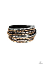 Cargar imagen en el visor de la galería, Paparazzi 💜 &quot;This Time With Attitude&quot; -- Black Wrap Bracelet
