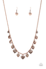 Charger l&#39;image dans la galerie, Paparazzi 💜 &quot;Lovely Lockets&quot; -- Copper/Topaz Necklace
