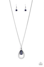 Charger l&#39;image dans la galerie, Paparazzi 💜”Teardrop Tranquility” -- Blue Moonstone Necklace
