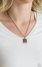 Load image into Gallery viewer, Paparazzi 💜 &quot;Back to Square One&quot; -- Copper Necklace
