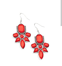 Load image into Gallery viewer, Paparazzi 💜 Vacay Vixen - Red Earrings
