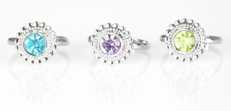 Paparazzi 💜 STARLET SHIMMER 💜 Rhinestone Rings -- 5 Pack