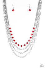 Load image into Gallery viewer, Paparazzi 💜 &quot;Extravagant Elegance&quot; -- Red Necklace
